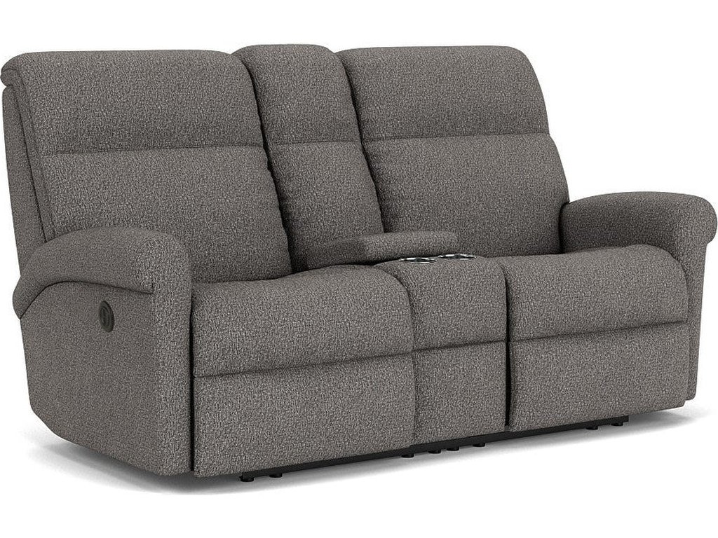 Davis Fabric Power Reclining Loveseat with Console