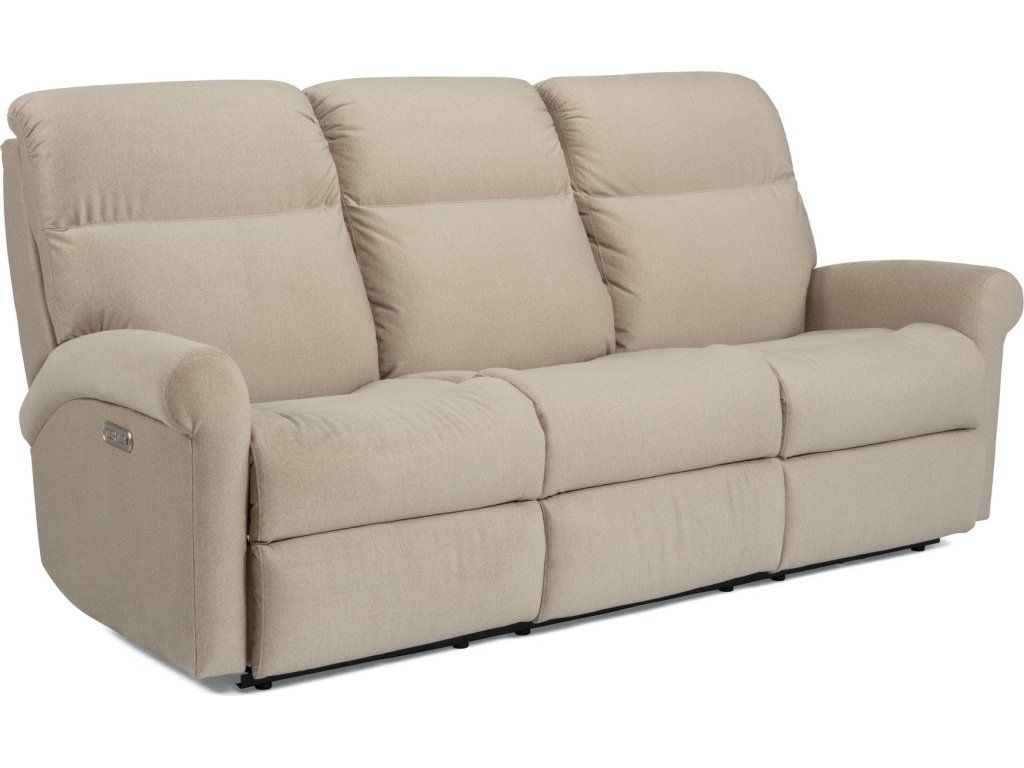 Davis Fabric Power Reclining Sofa with Power Headrests