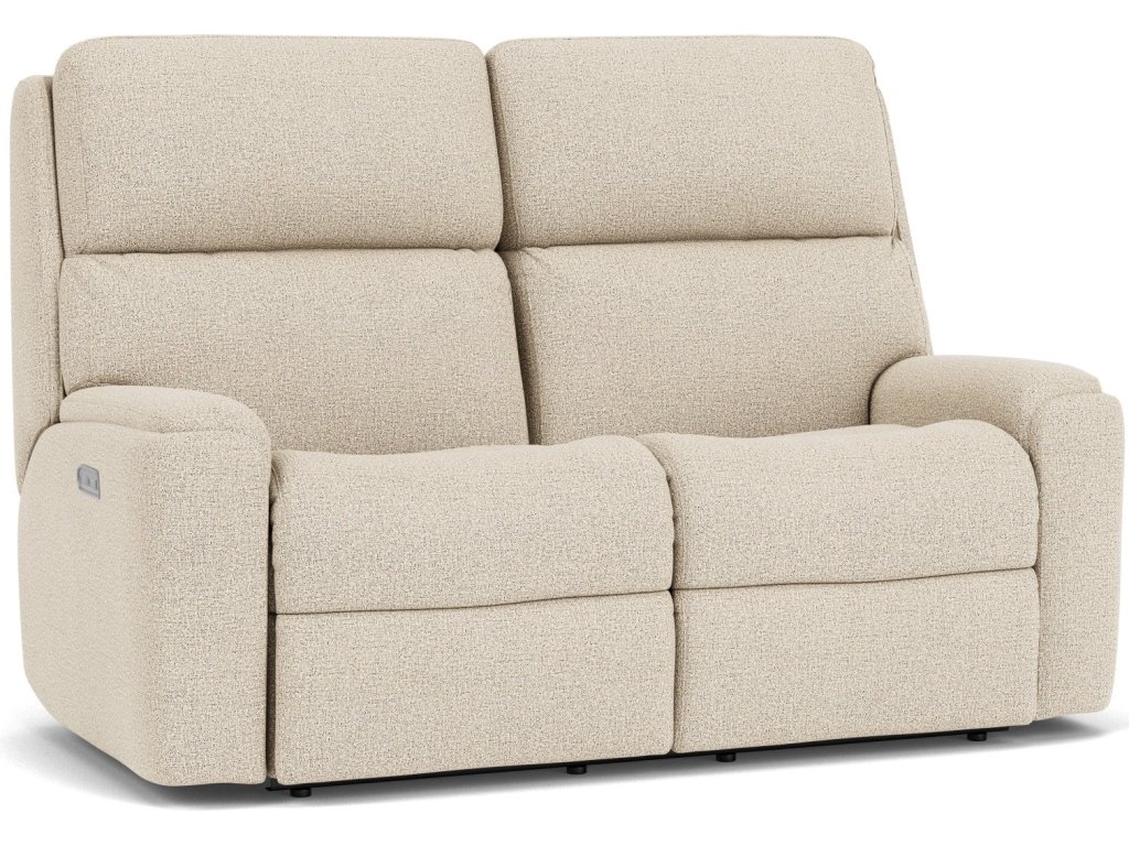 Rio Fabric Power Reclining Loveseat with Power Headrests