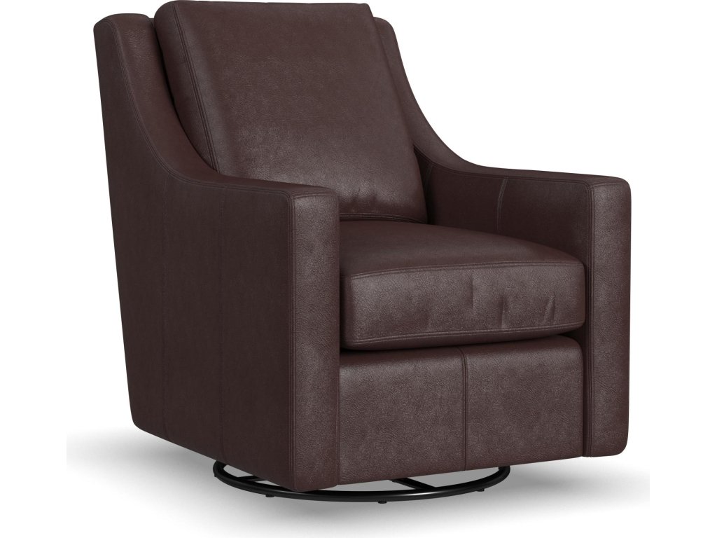 Murph Leather Swivel Glider