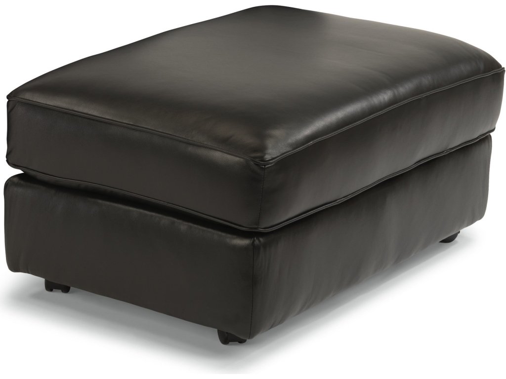 Vail Leather Cocktail Ottoman