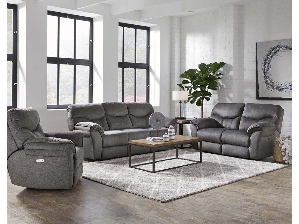 Double Reclining Loveseat with Console & Hidden Cupholders