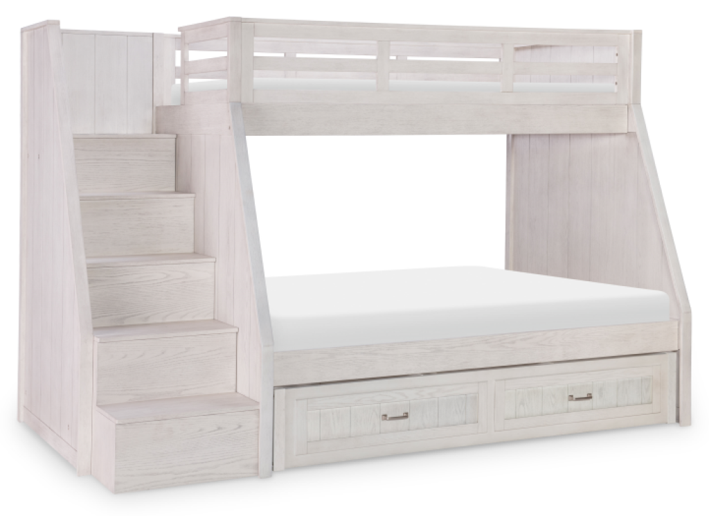 TWIN OVER FULL BUNK BED W/ STEPS