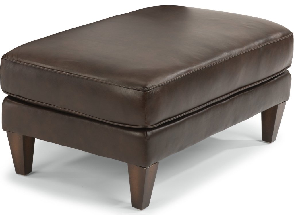 Digby Leather Cocktail Ottoman