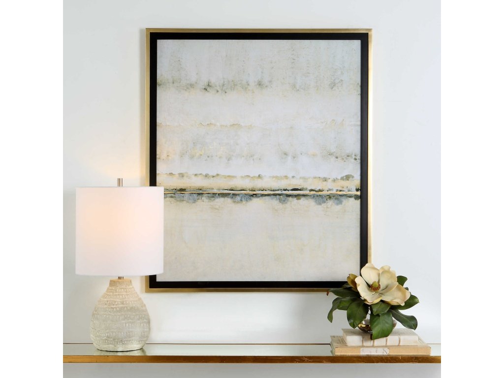 Gilded Horizon Framed Print