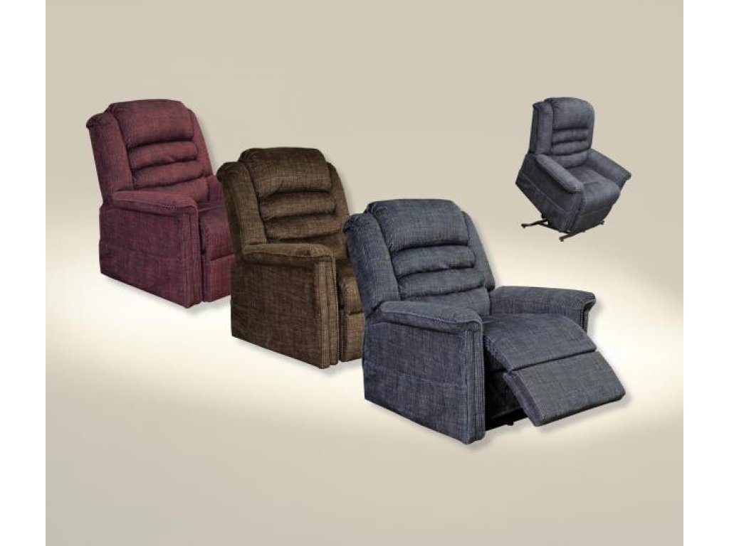 Power Lift Full Lay-Out Recliner w/Heat & Massage