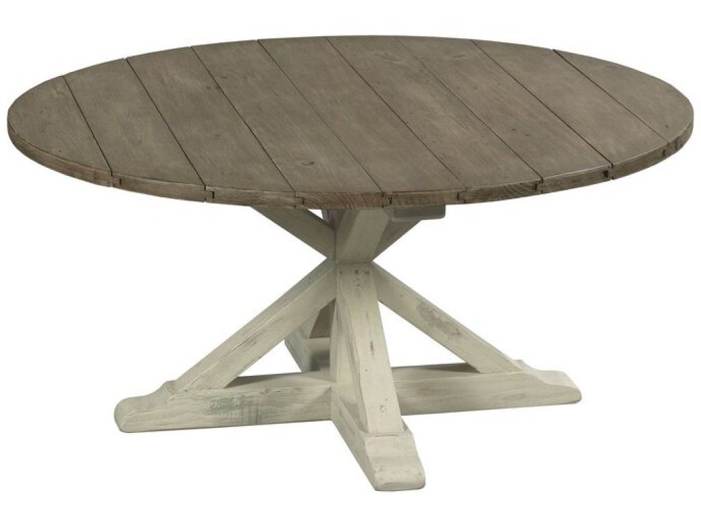 Trestle Round Cocktail Table