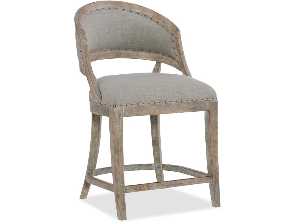 Boheme Garnier Barrel Back Counter Stool