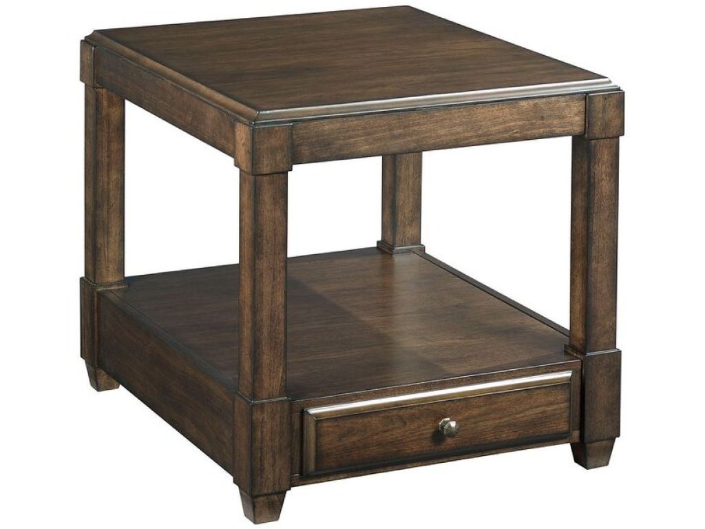 Rectangular Drawer End Table