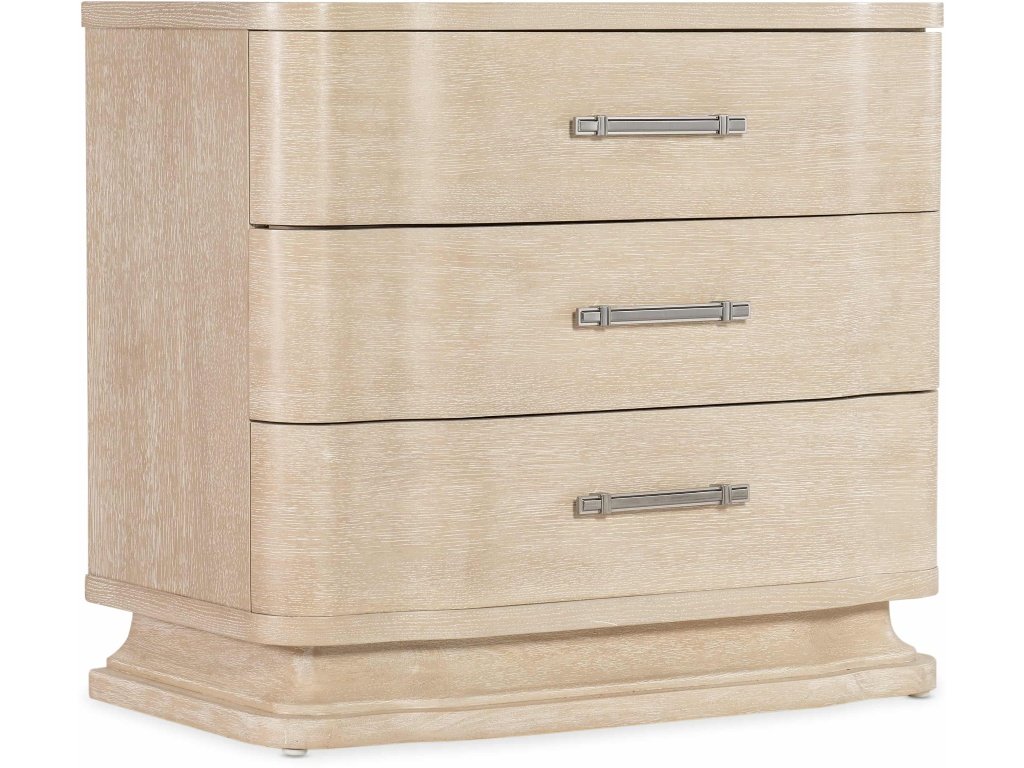 Nouveau Chic Three Drawer Nightstand