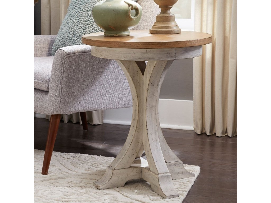 Round Chair Side Table