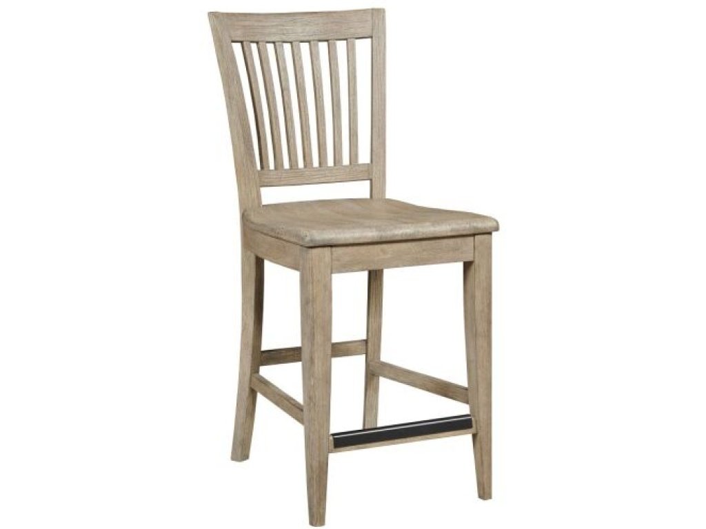 Counter Height Slat Back Chair