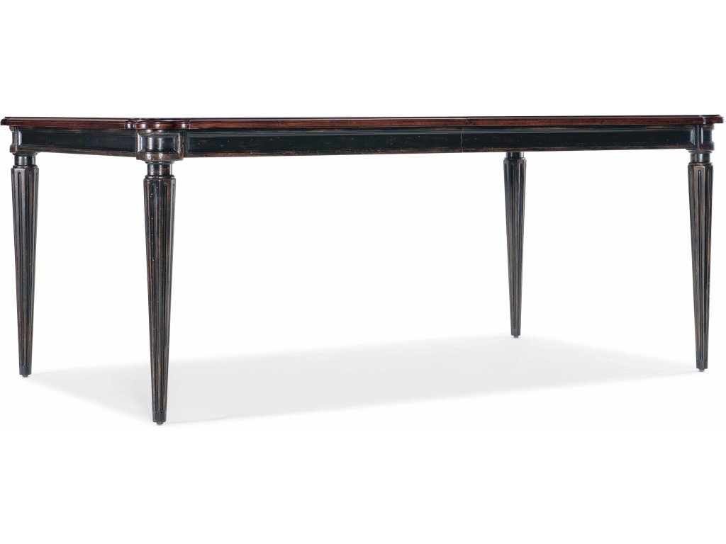 Charleston Rectangle Leg Dining Table W-2-22In Leaves