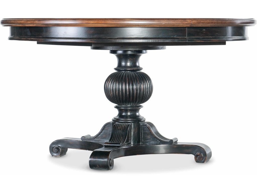 Charleston Round Pedestal Dining Table W/1-20In Leaf