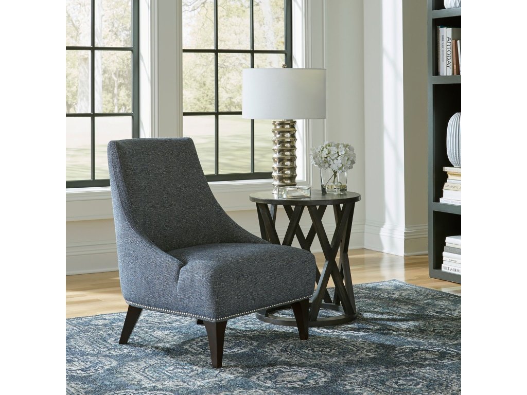 Upholstered Accent Chair - Blue