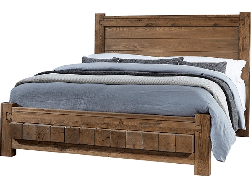 Cal King Poster Bed With 6X6 Fb