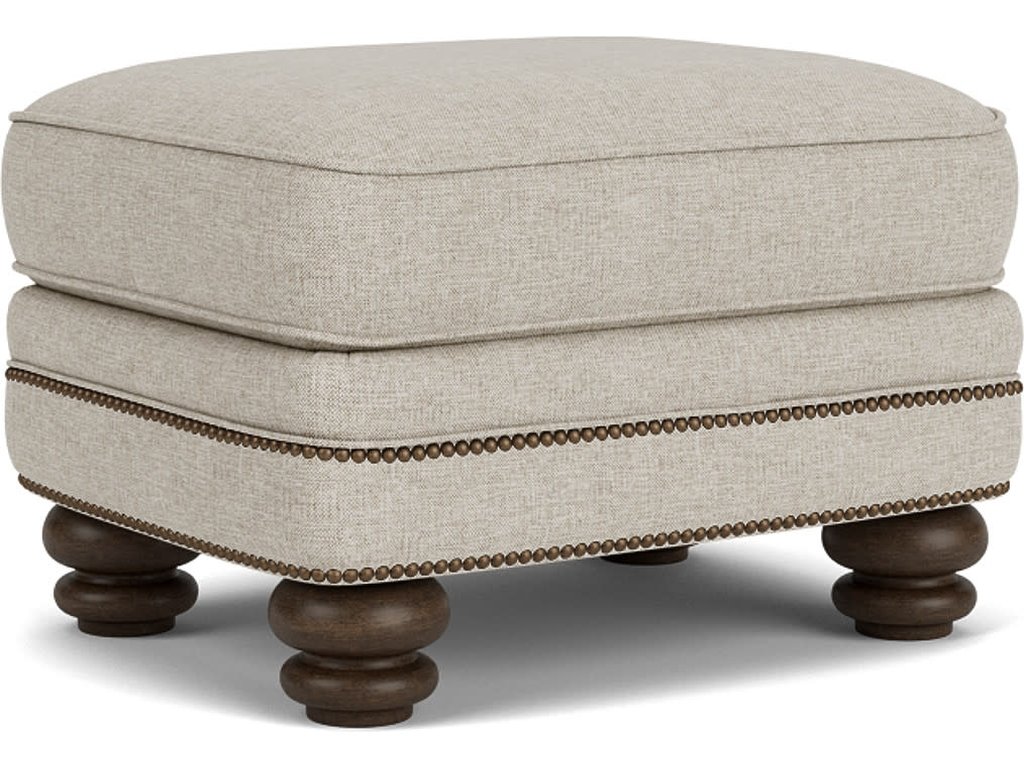 Bay Bridge Fabric Ottoman