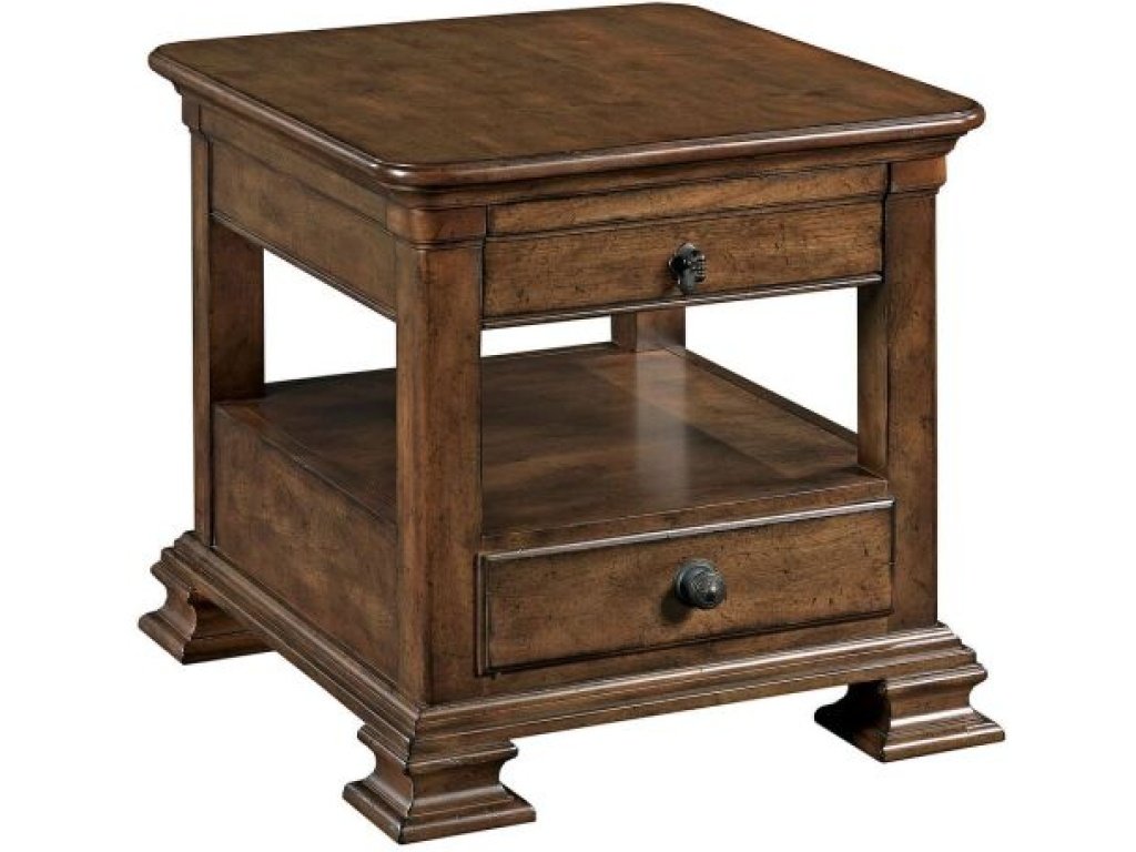 Portolone Rectangular End Table W/Drawer