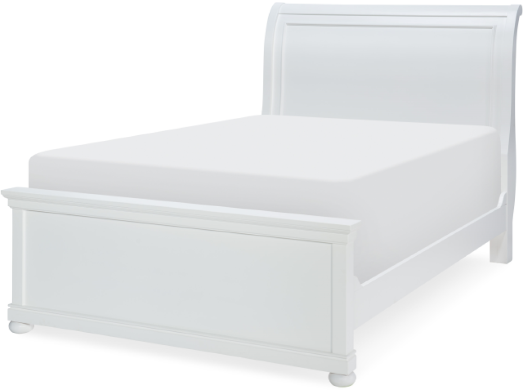 COMPLETE SLEIGH BED, FULL