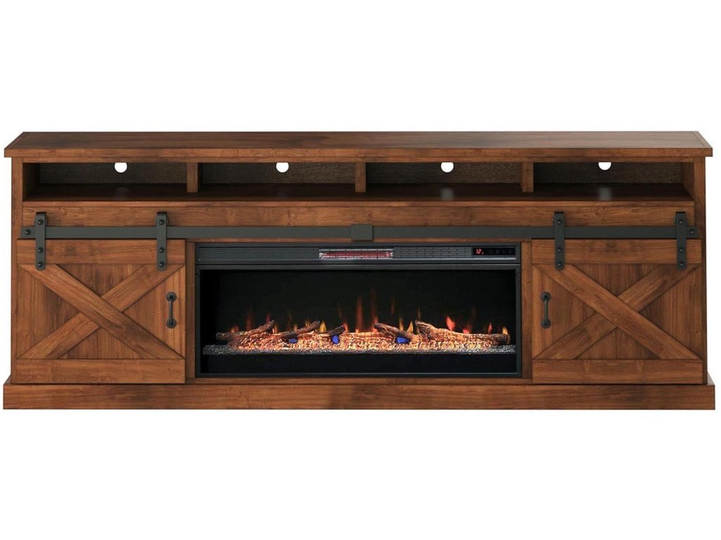 Farmhouse 94" Fireplace TV Stand