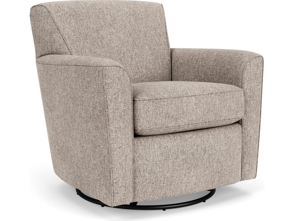 Kingman Overcast Fabric Swivel Glider