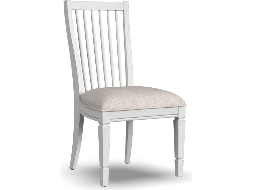 Melody White Fabric Upholstered Dining Chair