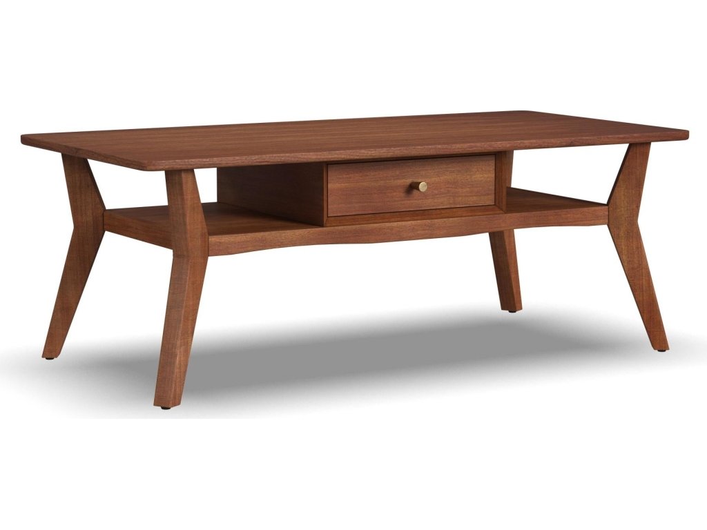 Ludwig Brown Rectangular Coffee Table