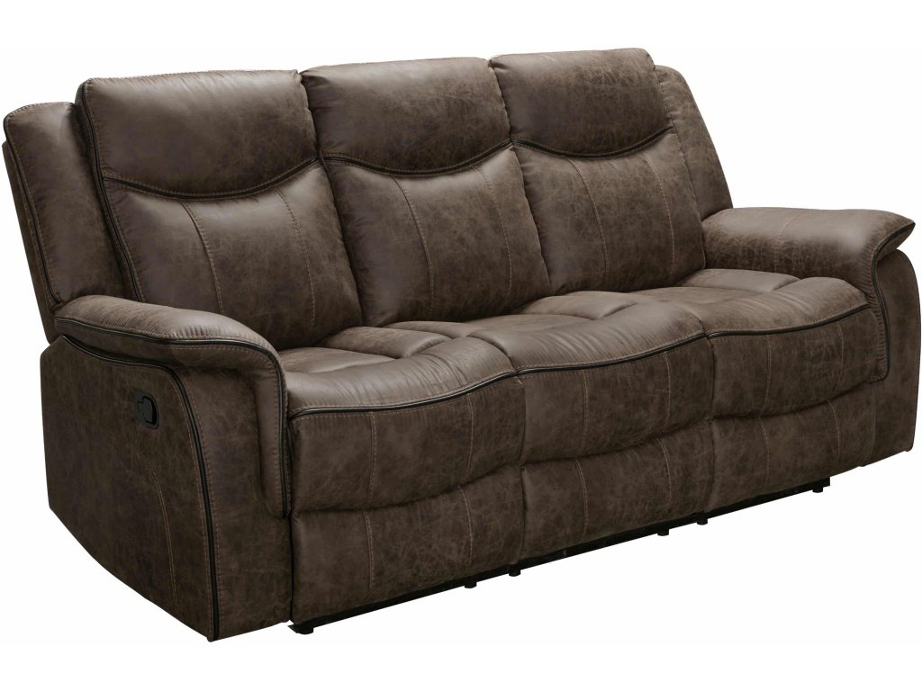 Stillwater Recliner Sofa With Drop Down Table In Whiskey