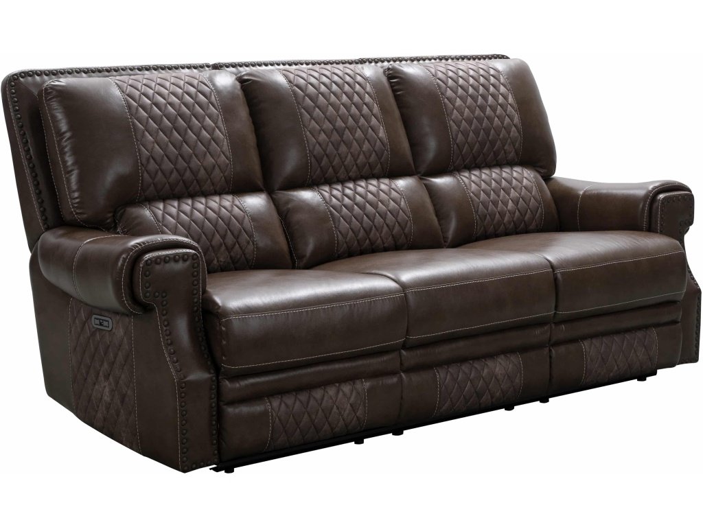 Traditional Power Reclining Sofa With Drop Down Table