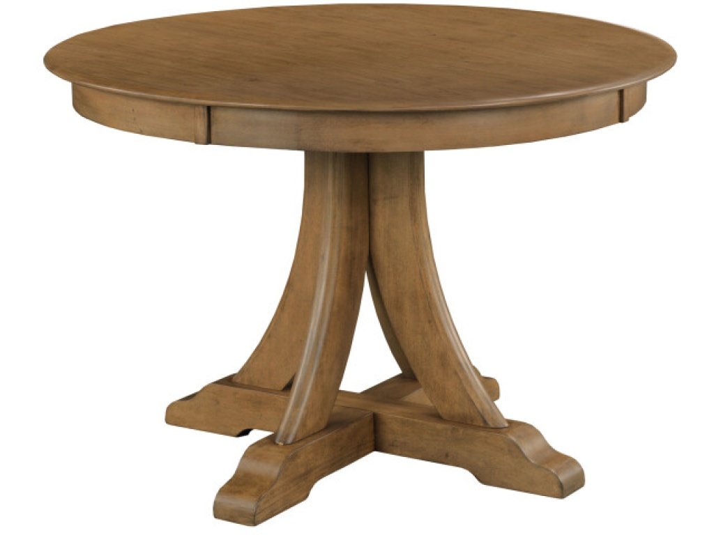 44" Round Quad Table, Latte