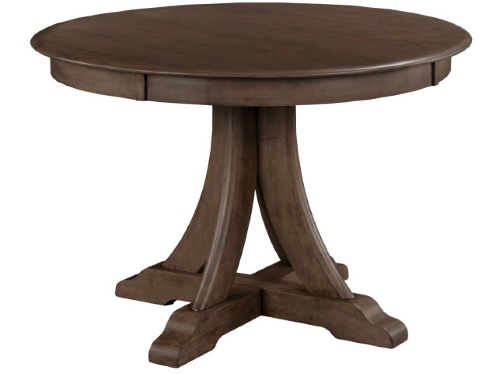 44" Round Quad Table, Mocha