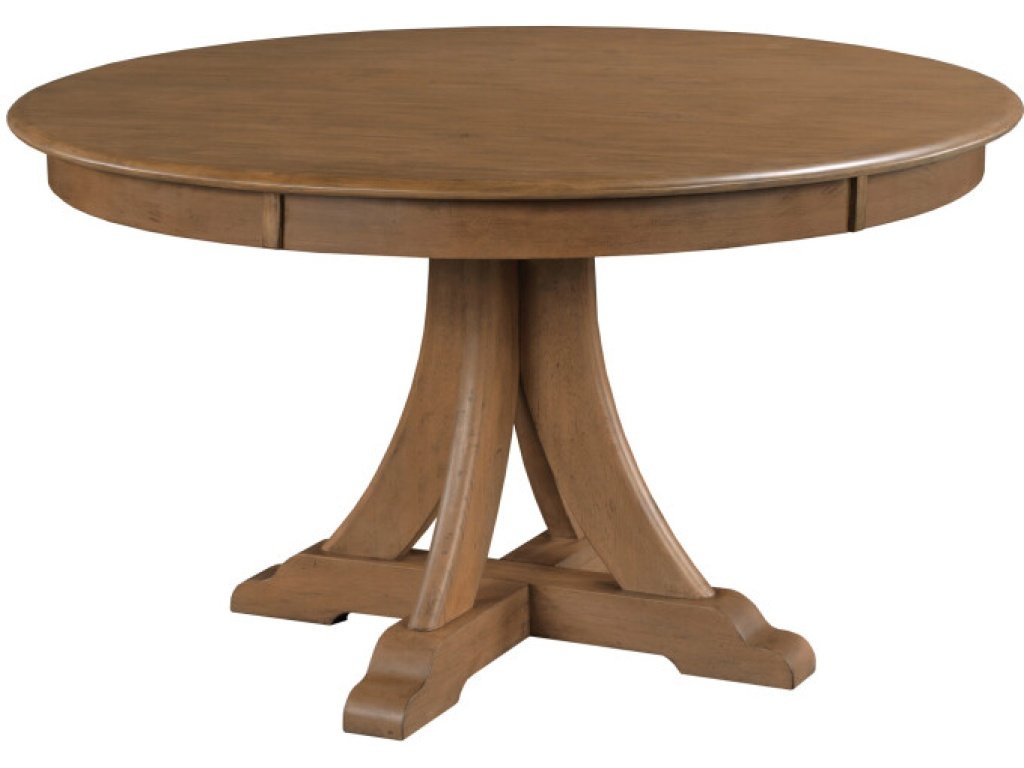 54" Round Quad Table, Latte