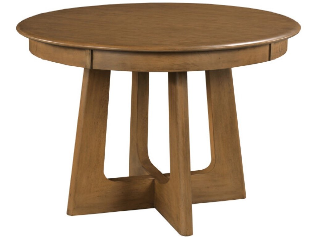 44" Round Pedestal Table, Latte