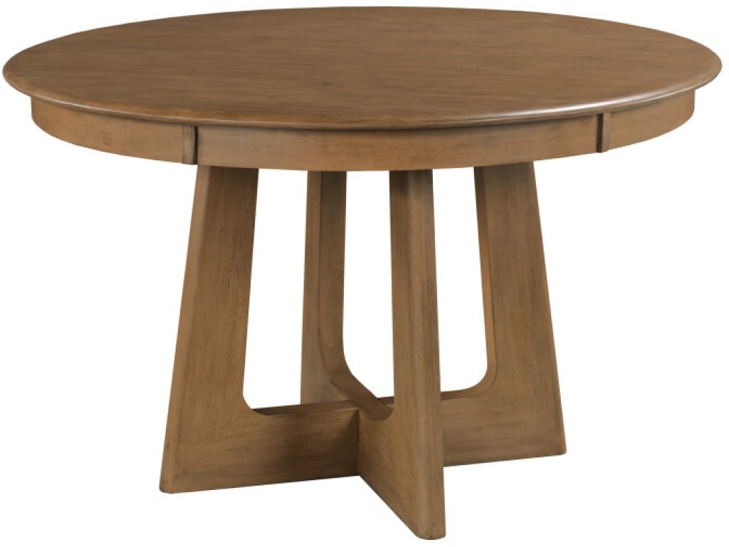 54" Round Pedestal Table, Latte