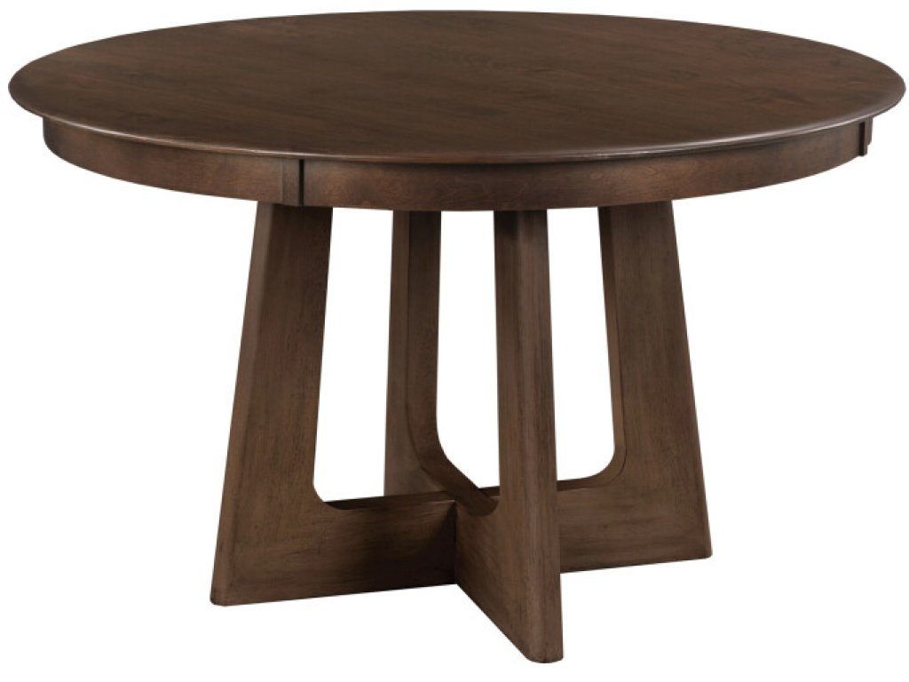 54" Round Pedestal Table, Mocha