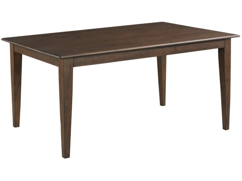 60" Rectangular Leg Table, Mocha