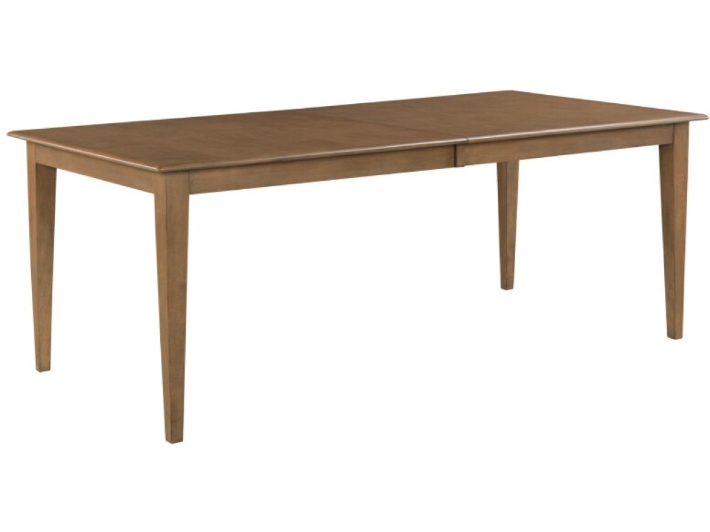 80" Rectangular Leg Table, Latte