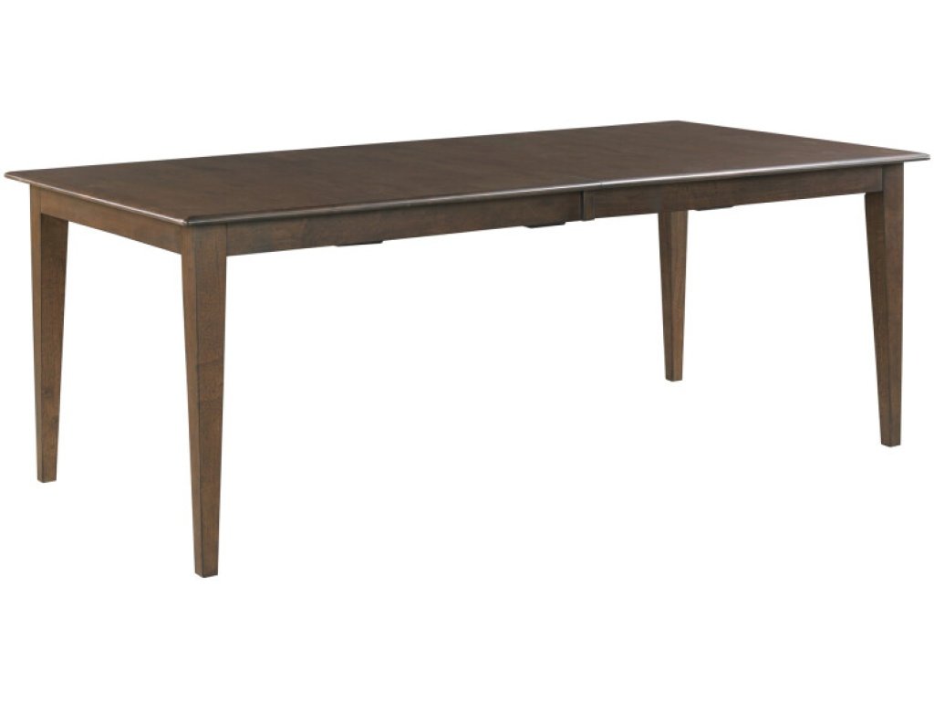 80" Rectangular Leg Table, Mocha