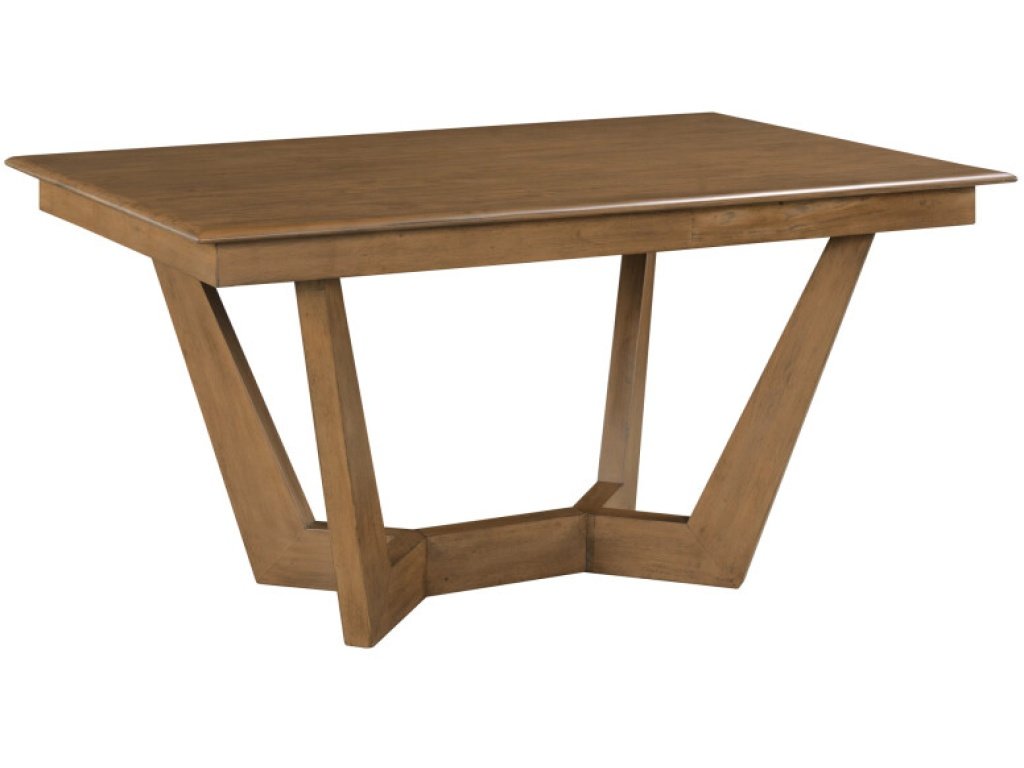 60" Rectangular Trestle Table Pkg, Latte