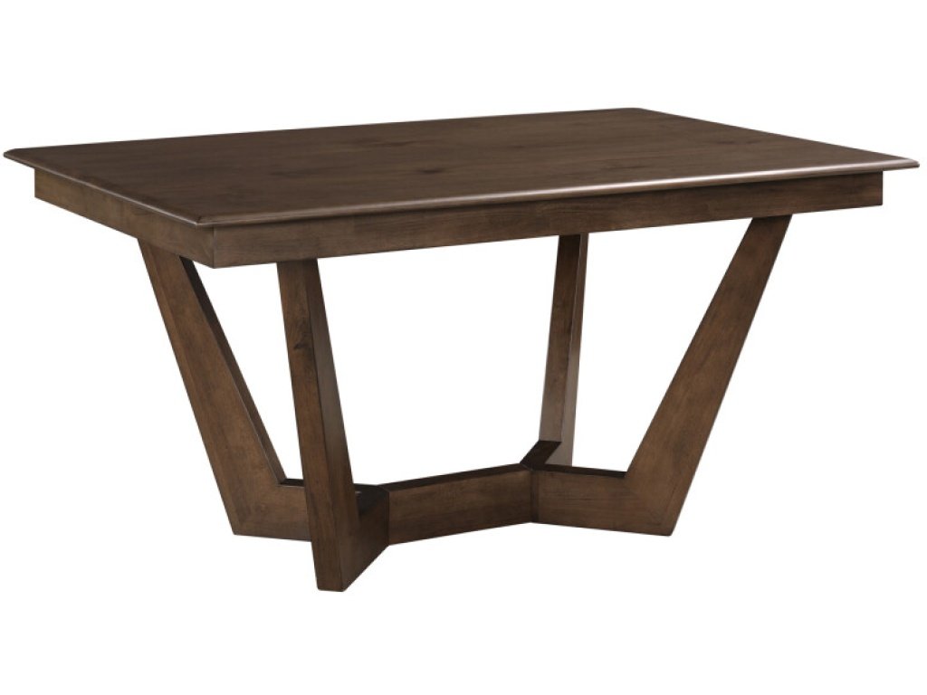 60" Rectangular Trestle Table Pkg, Mocha