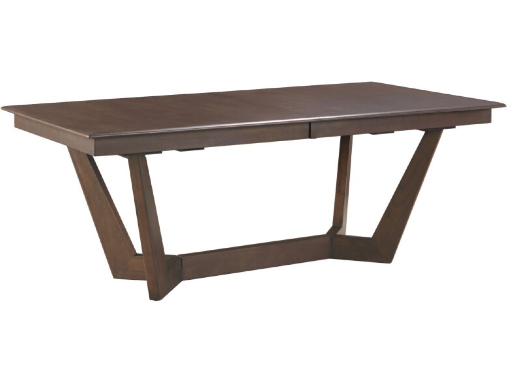 80" Rectangular Trestle Table Pkg, Mocha