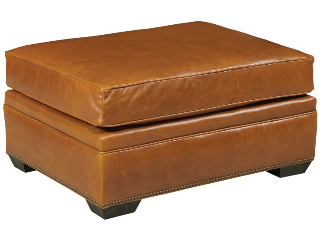 Kingston Ottoman - Leather