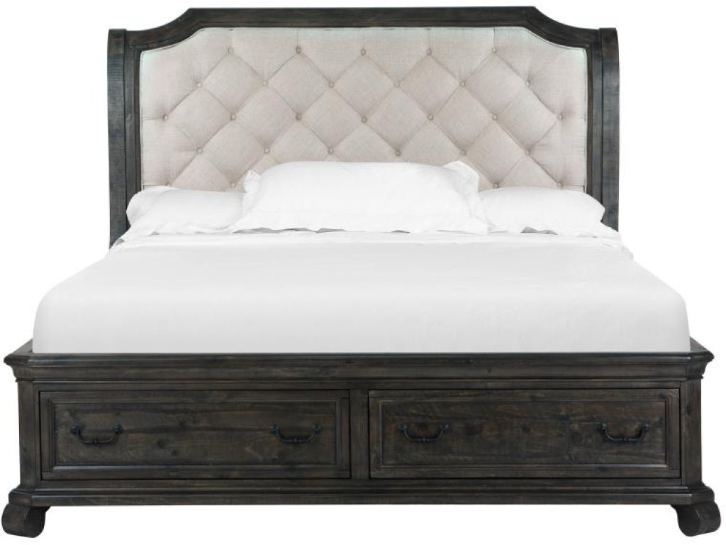 Complete Queen Sleigh Storage Bed