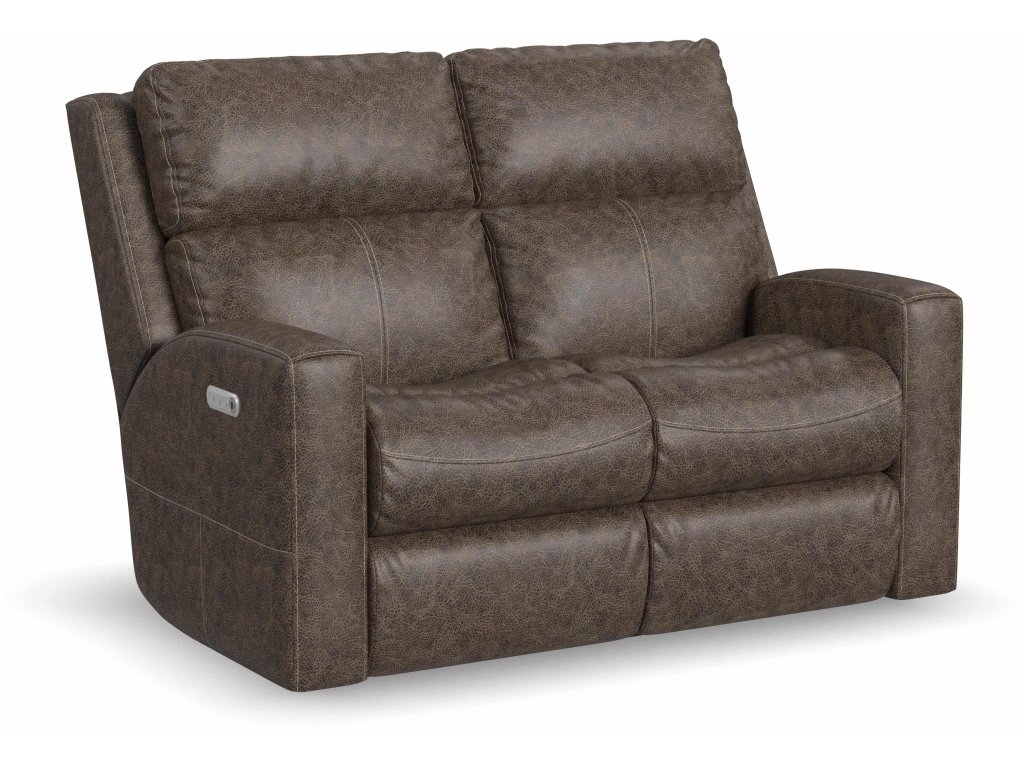 Power Reclining Loveseat With Power Headrests And Lumbar