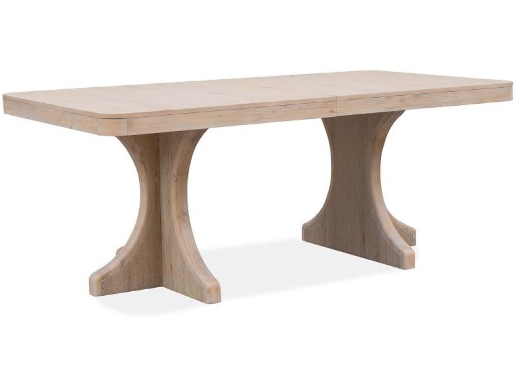 Wood Trestle Dining Table Base KD