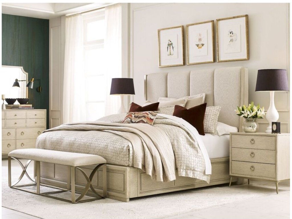 Siena Upholstered Queen Bed Complete