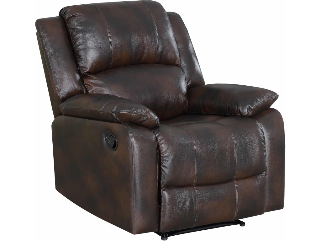 Marietta Brown Leather Wall Hugger Recliner