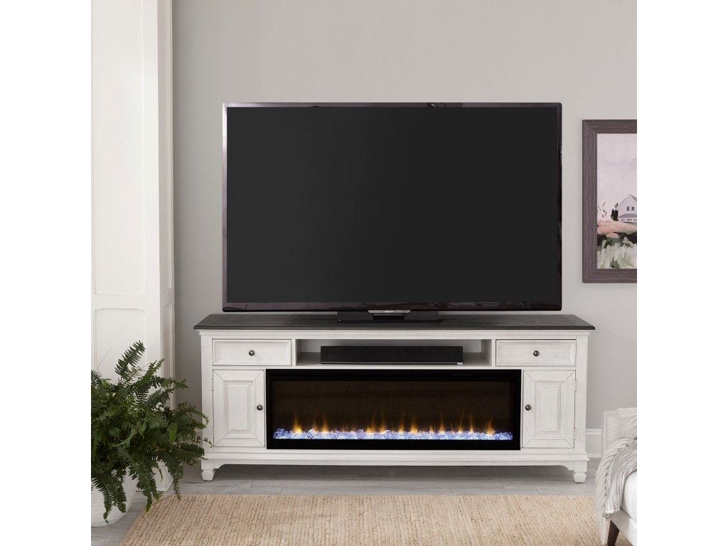 417 80 Inch Console w/ Fire