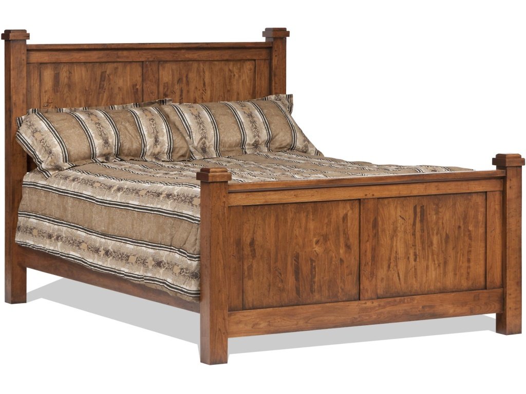 Straight Panel Bed With Regular Footboard