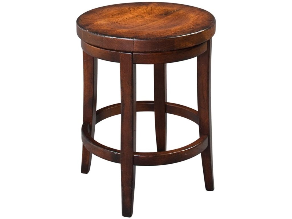 24" Milano Round Swivel Counter Stool